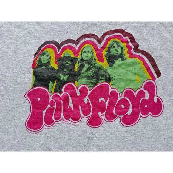 Pink Floyd Band Members T-Shirt Men's XL Psychedelic Graphic Gray Short Sleeve - Picture 2 of 7